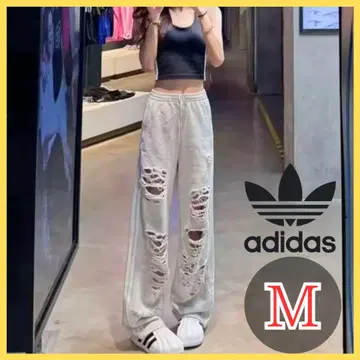 아디다스 빈티지 데미지 조거 스웨트 팬츠 아디다스 M