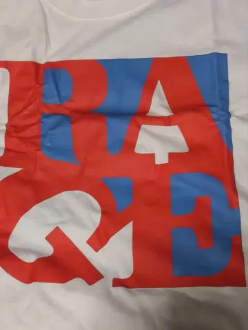 RAGE 그래픽 프린트 티셔츠 화이트