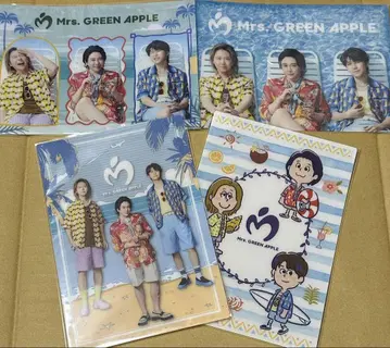 Mrs.GREEN APPLE 로손 비주얼 시트 4종 세트 컴프
