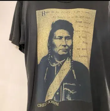 CHIEFJOSEPH 티셔츠 빈티지 구제 의류
