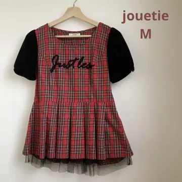 jouetie 쥬에티 새상품급 상의 빨간색 체크 M