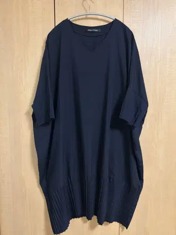 mizuiro ind 네이비 V넥 튜닉