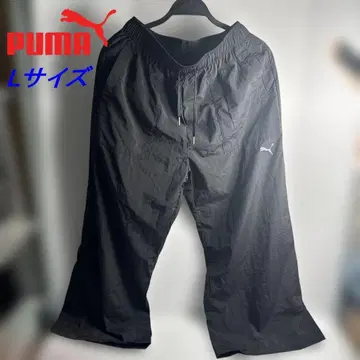 푸마 우븐 와이드 크롭 팬츠 674945-01 L 사이즈 블랙