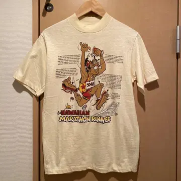 80s Hanes HAWAII 마라톤 티셔츠 빈티지