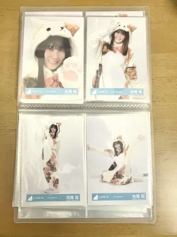 히나타자카46 마츠오 사쿠라 브로마이드 동물 인형옷 컴프