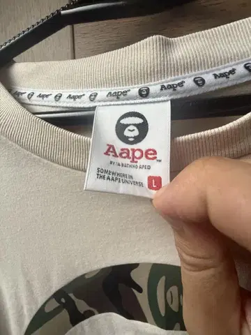 Aape 카모플라쥬 티셔츠 L 사이즈