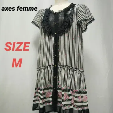 axes femme 엑시즈팜 원피스 스트라이프 꽃무늬 레이스