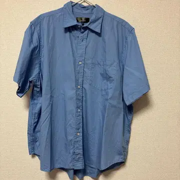 (MONO-MART) 오버 루즈 브로드 레귤러 카라 S/S 셔츠
