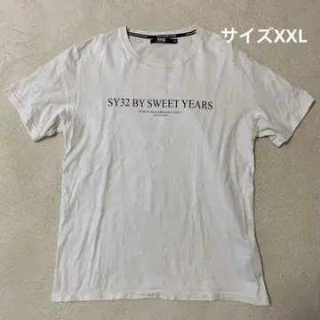 SY32 BY SWEET YEARS 반팔 티셔츠 사이즈 2XL 화이트