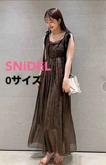 SNIDEL 시어 쉬폰 와셔 원피스