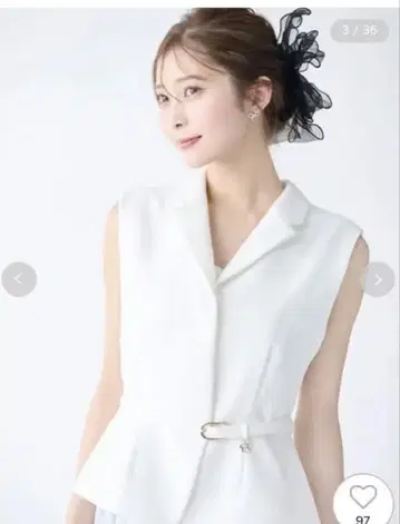 셀포드 완판템 페플럼 숏 베스트 화이트