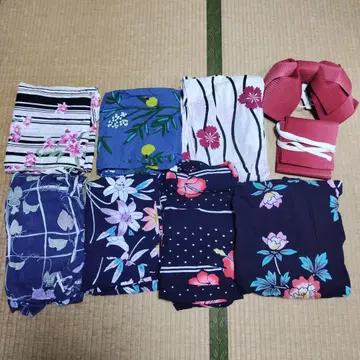 중고 유카타 7장, 오비 1개, 잡화