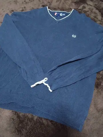 CHAPS RALPH LAUREN 네이비 V넥 스웨터 XL