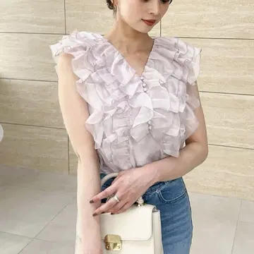 스나이델 슬리브리스 블라우스