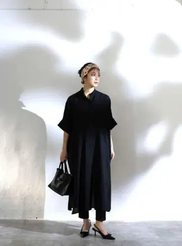 MARGAUX VINTAGE 오버 셔츠 원피스 마르고 빈티지
