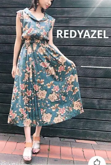 새상품급 REDYAZEL 레이디 아젤 꽃무늬 원피스 S