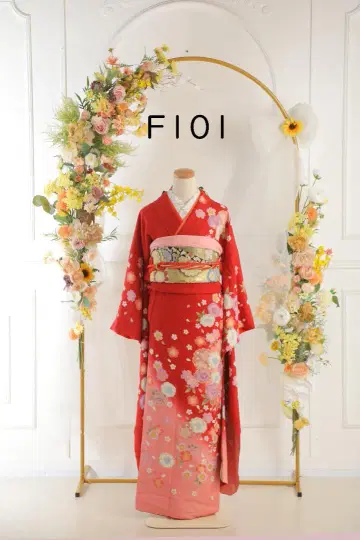후리소데 세트 [F101] 빨간색