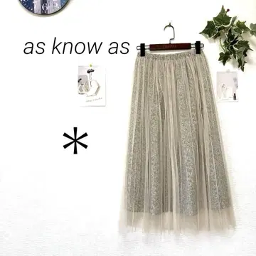 9626 as know as 아즈노아즈 꽃무늬 롱 샤샤 스커트