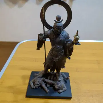 폴리스톤 제 비샤몬텐 상 등롱 포함 약 20cm