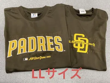 MLB 패드레스 올스타 메쉬 반팔 티셔츠 브라운 LL 사이즈