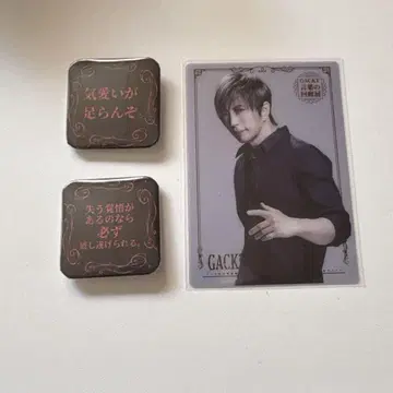GACKT 말의 회랑전 클리어 카드 캔뱃지 세트