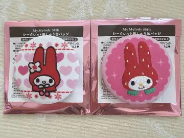 산리오 마이멜로디 이온 자수 캔뱃지