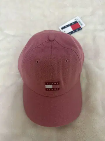 TOMMY JEANS 핑크 야구 모자 S/M