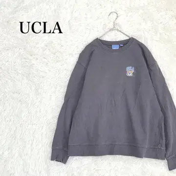 UCLA 트레이닝복 M 코튼 다크 그레이 자수 맨투맨