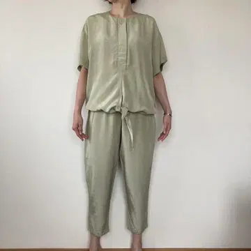 빈티지 셋업 madeinusa 레이온 티셔츠 이지 팬츠