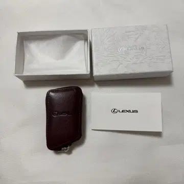 정품 LEXUS 가죽 스마트 키 케이스 버건디