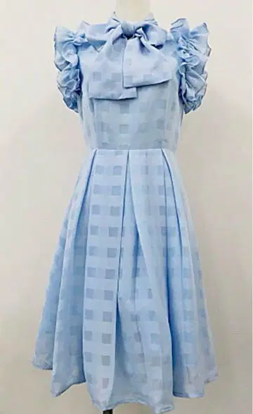 Maison de FLEUR 블록 체크 원피스