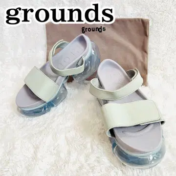groundsMOOPIE LEATHER SANDAL 가죽 통굽 샌들