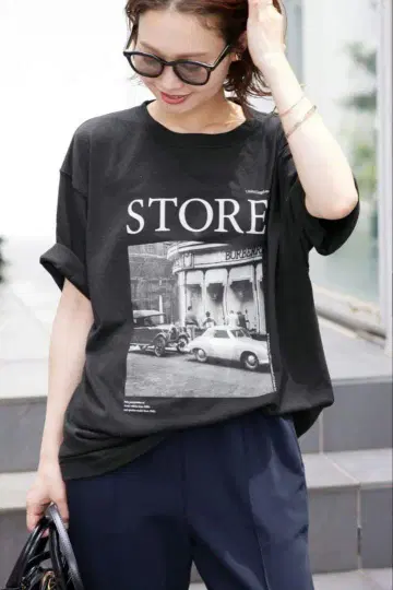 SLOBE IENA 슬로브 이에나 LIFE 포토 루즈 TEE
