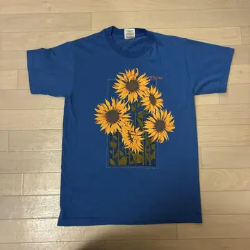 해바라기 00s 90s 티셔츠 해바라기 USA제 hanes