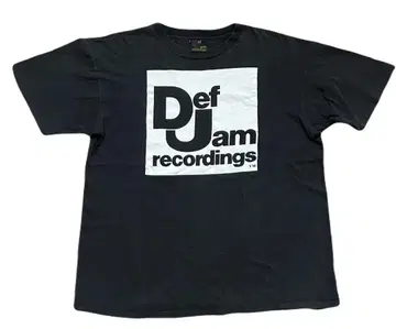 Def Jam Recordings 블랙 티셔츠