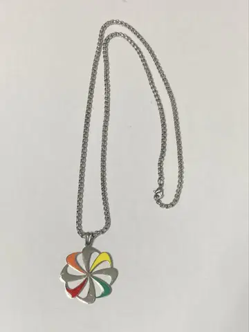 나이키 삼버스트 풍차 로고 목걸이