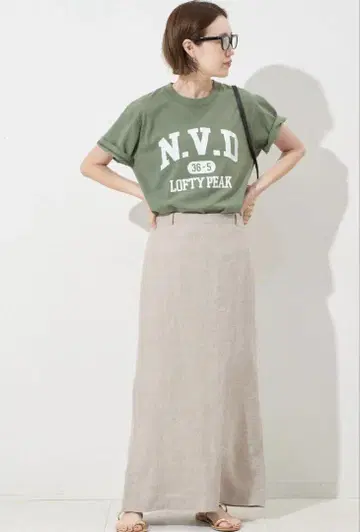 SLOBE IENA 프렌치 린넨 타이트 스커트