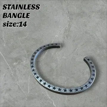 새상품 스테인리스 뱅글 스타 디자인 14cm 액세서리
