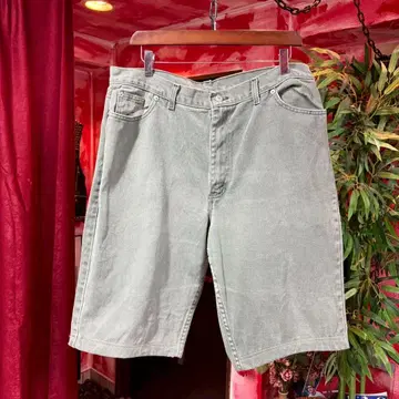 녹색 데님 쇼츠