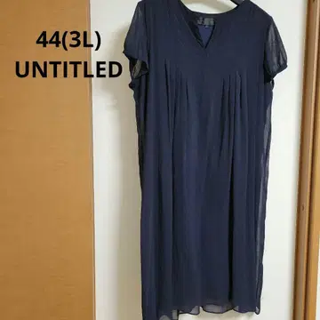 3L 언타이틀 UNTITLED 빅 사이즈 네이비 쉬폰