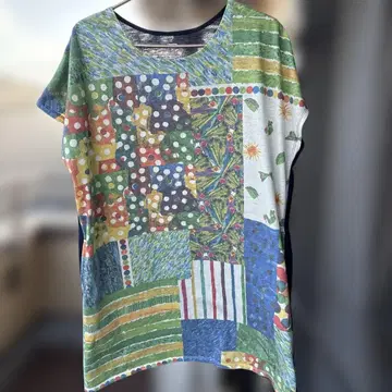 그라니프 Eric Carle 패치워크 반팔 튜닉