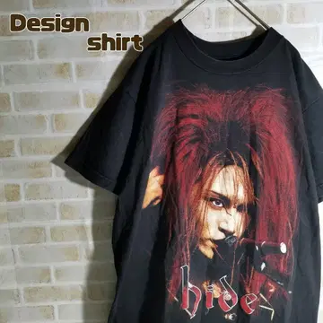 디자인 티셔츠 반팔 hide XJAPAN 밴 티셔츠