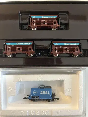 멜크린 Z 게이지 화물차 3량 세트 ARAL 탱크차 포함