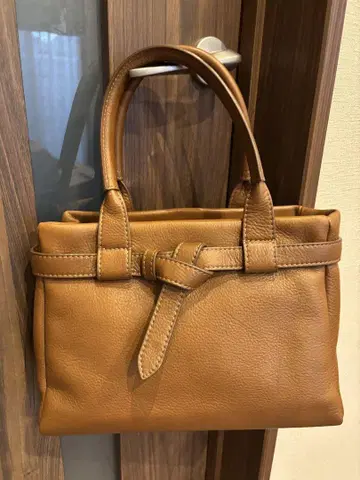 츠치야 가방 컨디션 최상 클라르테 핸디 카페 토트 브라운