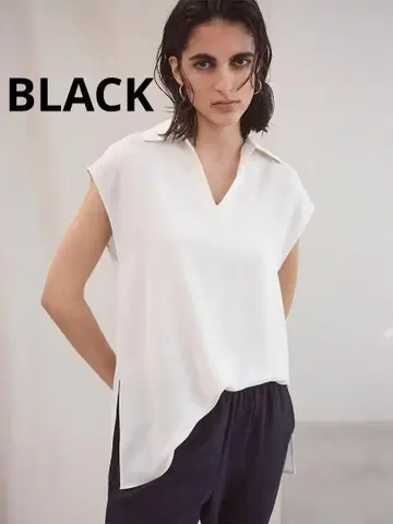 띠어리 럭스 Marvine Jarine 슬리브리스 탑