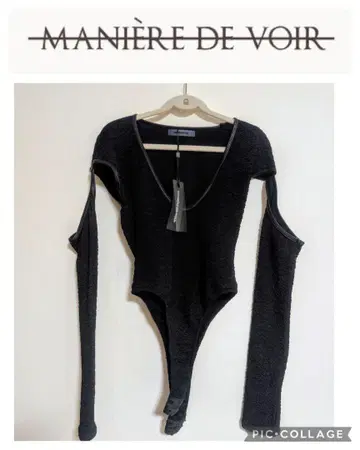 새상품! MANIERE DE VOIR 마니에르 드 보아 바디 셔츠