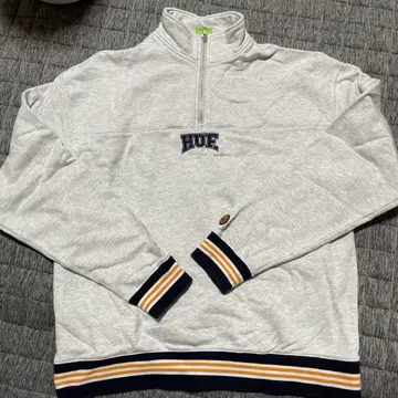 HUF 그레이 하프 지퍼 트레이닝복