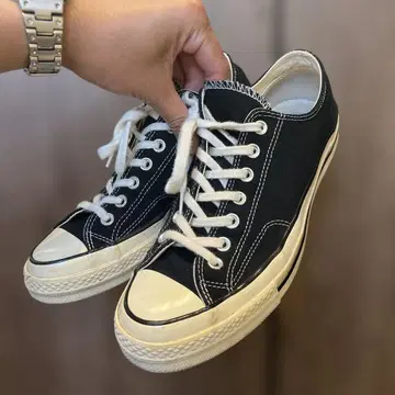 ct70 척 테일러 컨버스 로우 컷 블랙 27.5cm