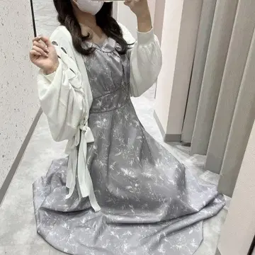 AnMille 썸머 레이스업 볼레로 가디건 화이트