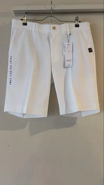 캘러웨이 골프웨어 화이트 하프 팬츠